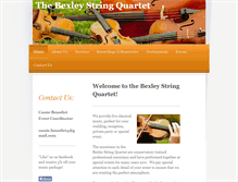 Tablet Screenshot of bexleystringquartet.com